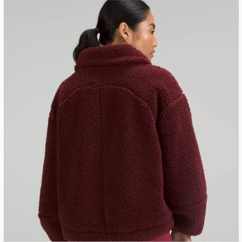 Lululemon Sherpa Cinchable Fleece Zip Up - Picture 2 of 9
